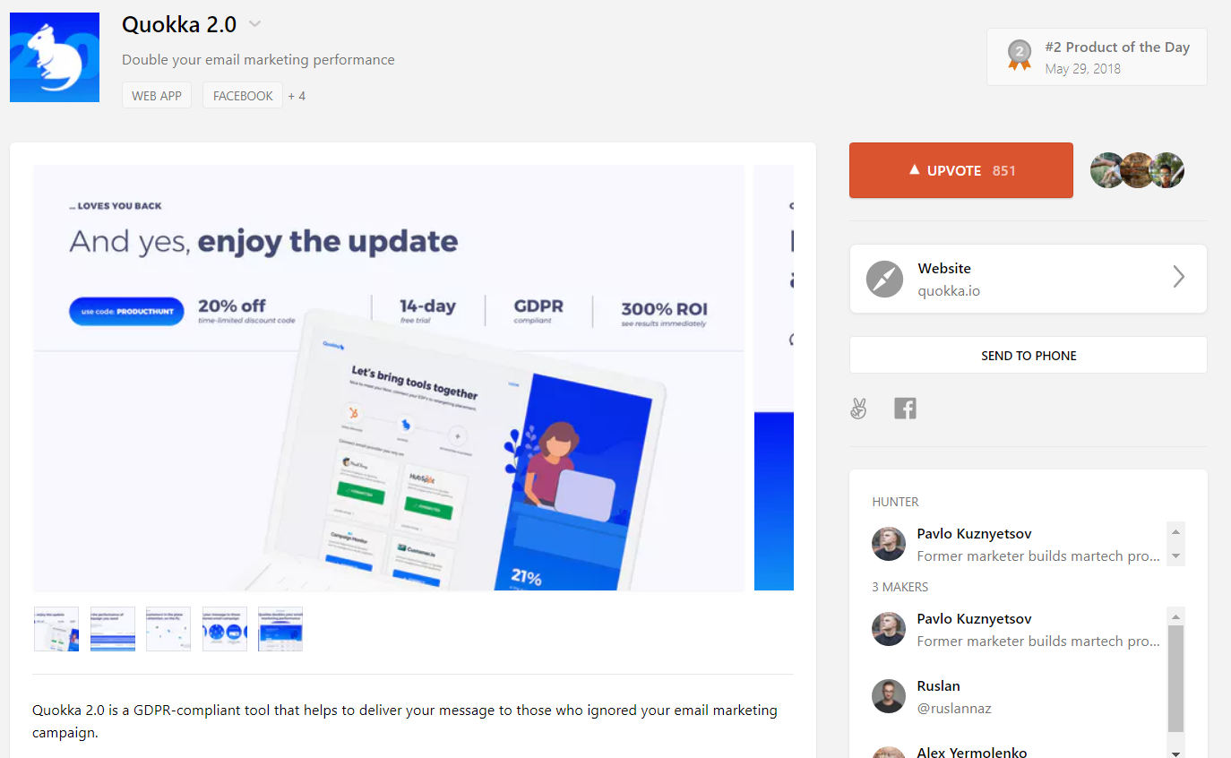 Launch on Product Hunt: 3 companies about their experience
