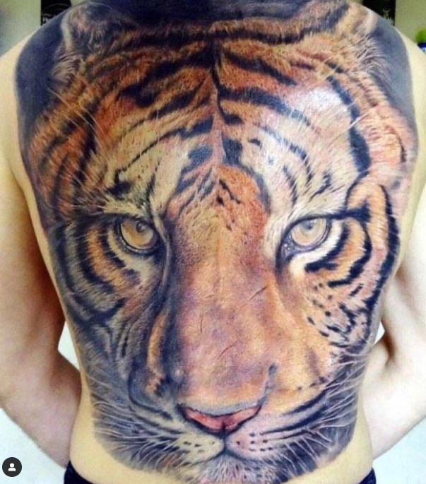 3D Tiger Tattoo Design