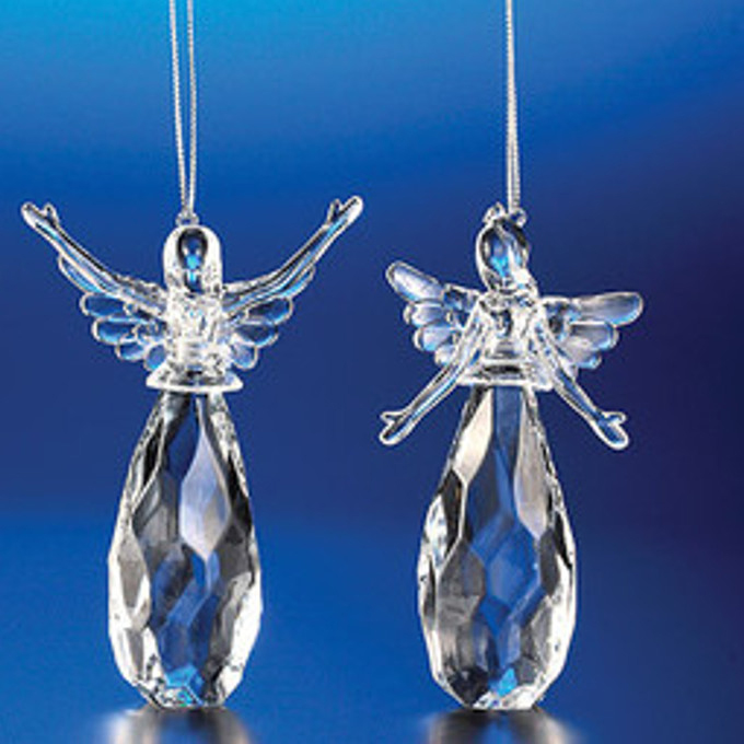 Crystal Praising Angel ornaments