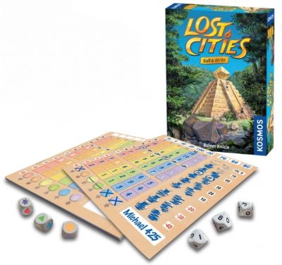 Lost Cities Roll and Write, juego de mesa