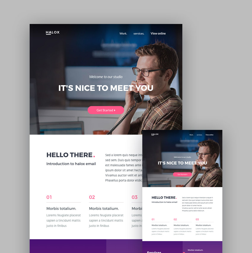 Halox email template