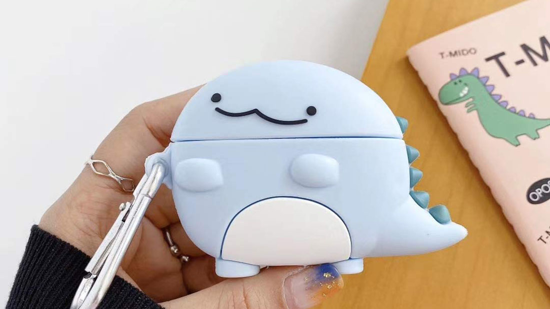 cute dinosaur best silicone airpod case giveaway items