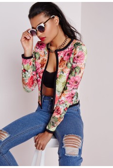 Tania Floral Cropped Jacket