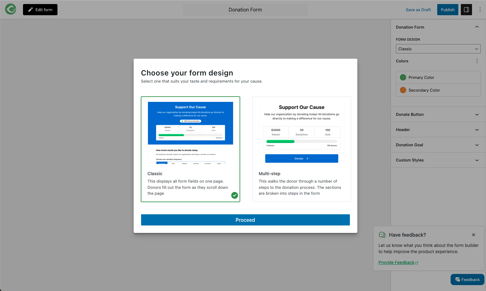 Form Generator, Donate Form Template