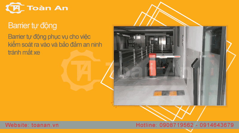 Barrier tự động sử dụng trong hệ thống giữ xe thông minh.