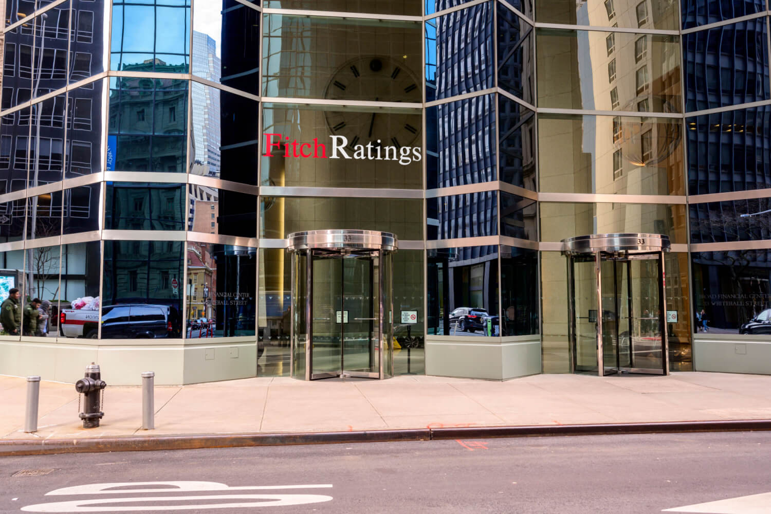 Fitch ratings entrance in NYC