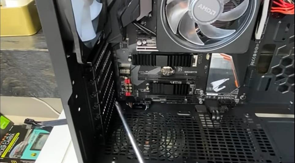 Make sure your graphics card is in the right PCI-E slot: