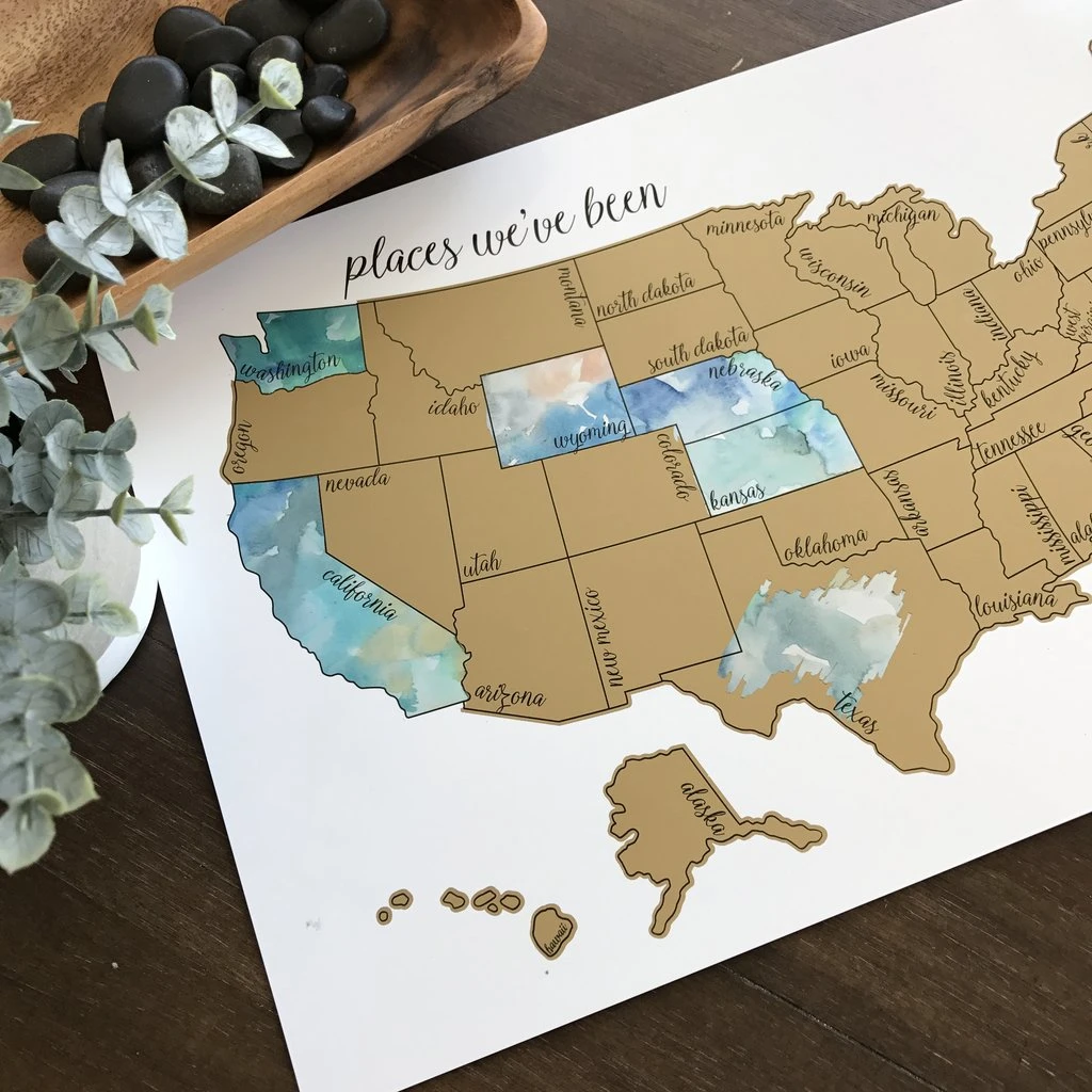 Scratch Off Map - Gifts for Travelers