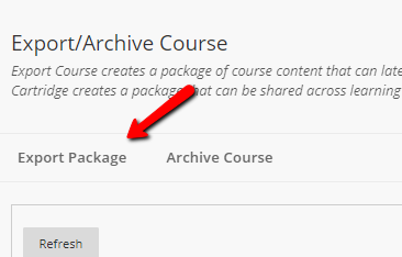 Scholar Export Package Button