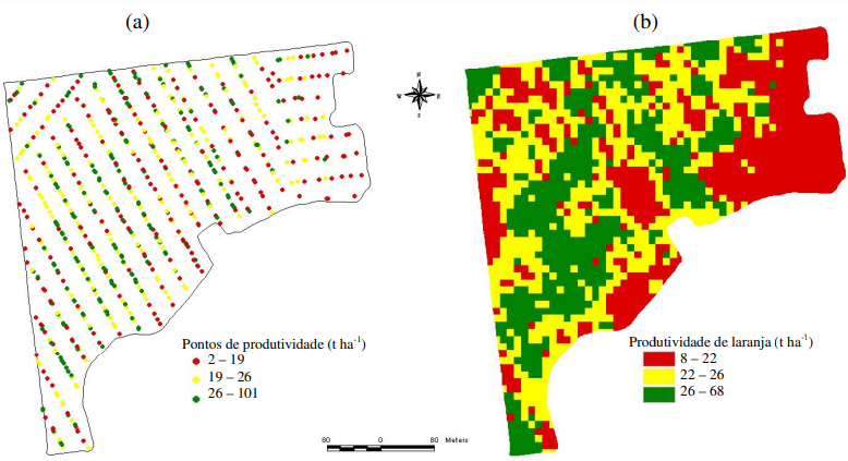 indicadores de produtividade - mapa de produtividade