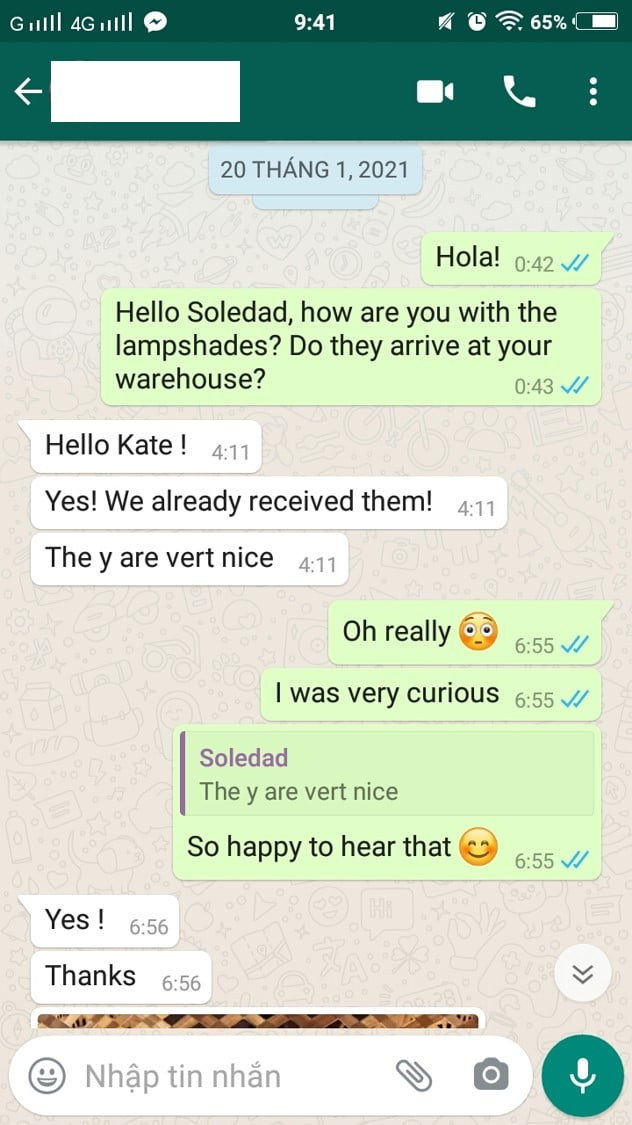 Feedback about Glovimex Company Limited handicraft products
