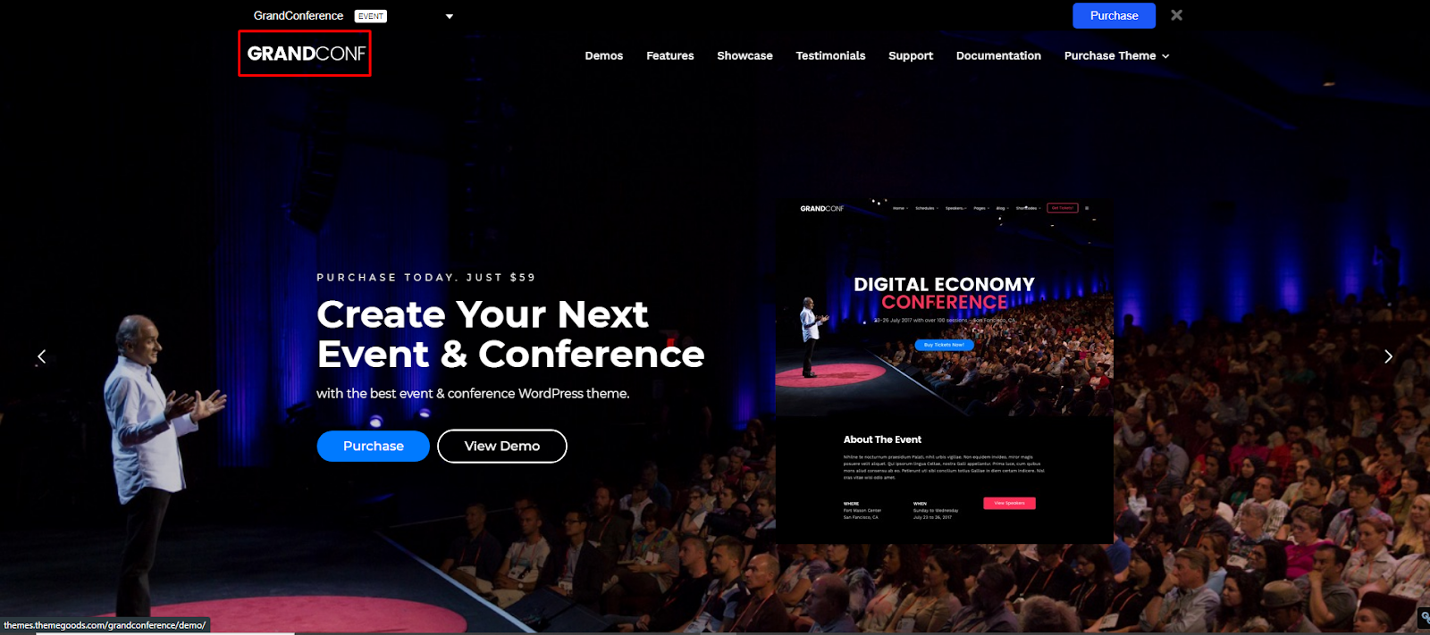 Grand Conference – Responsive Event WordPress theme