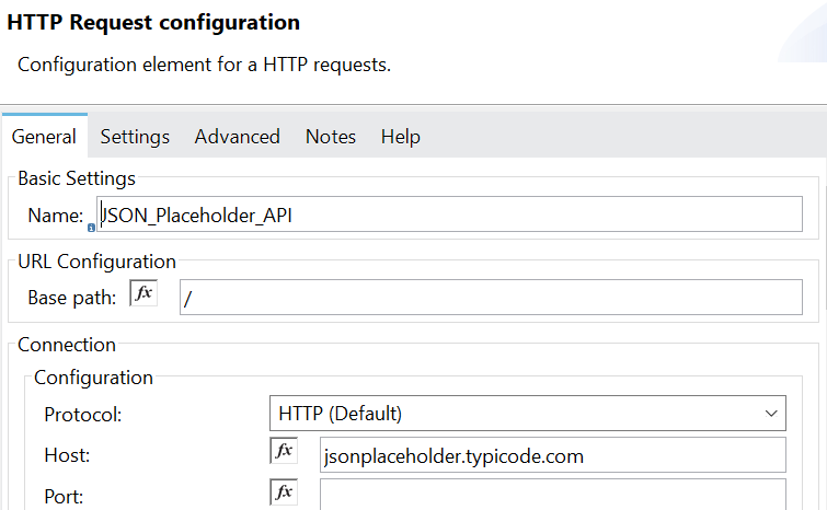 http requester config