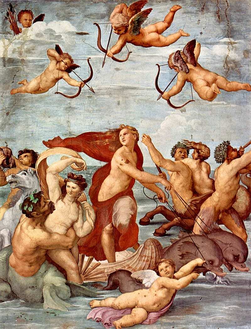 Galatea fresco in the Villa Farnesina by Raphael, 1514