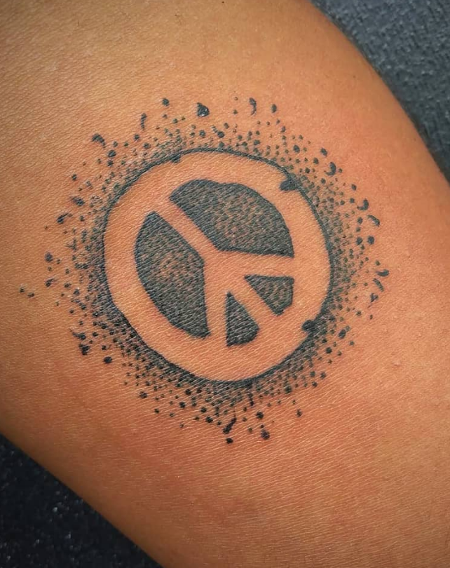 Cool Peace Tattoo Design
