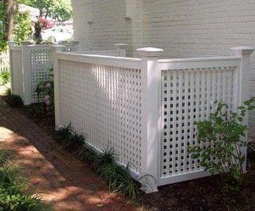 WeServe Vinyl Fence To Hide HVAC Unit