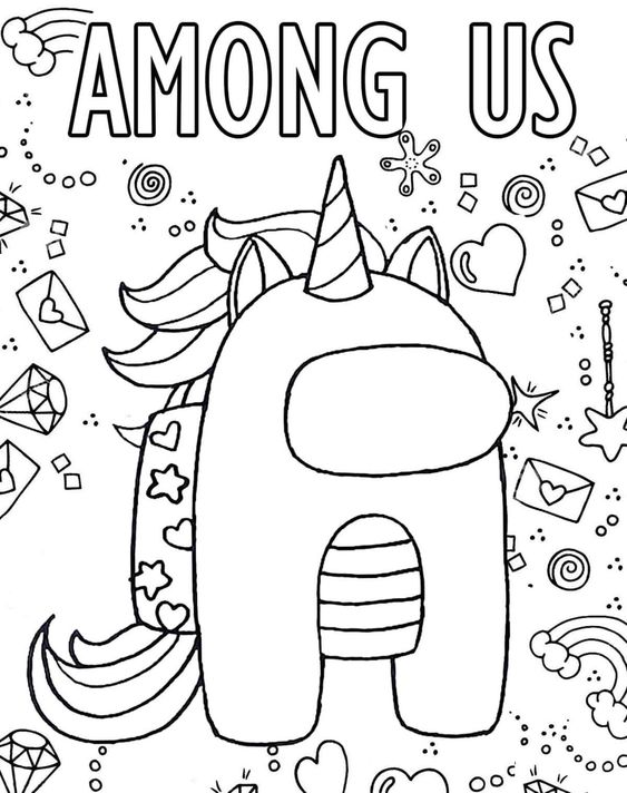 560 Among Us Coloring Pages Free Online  Latest