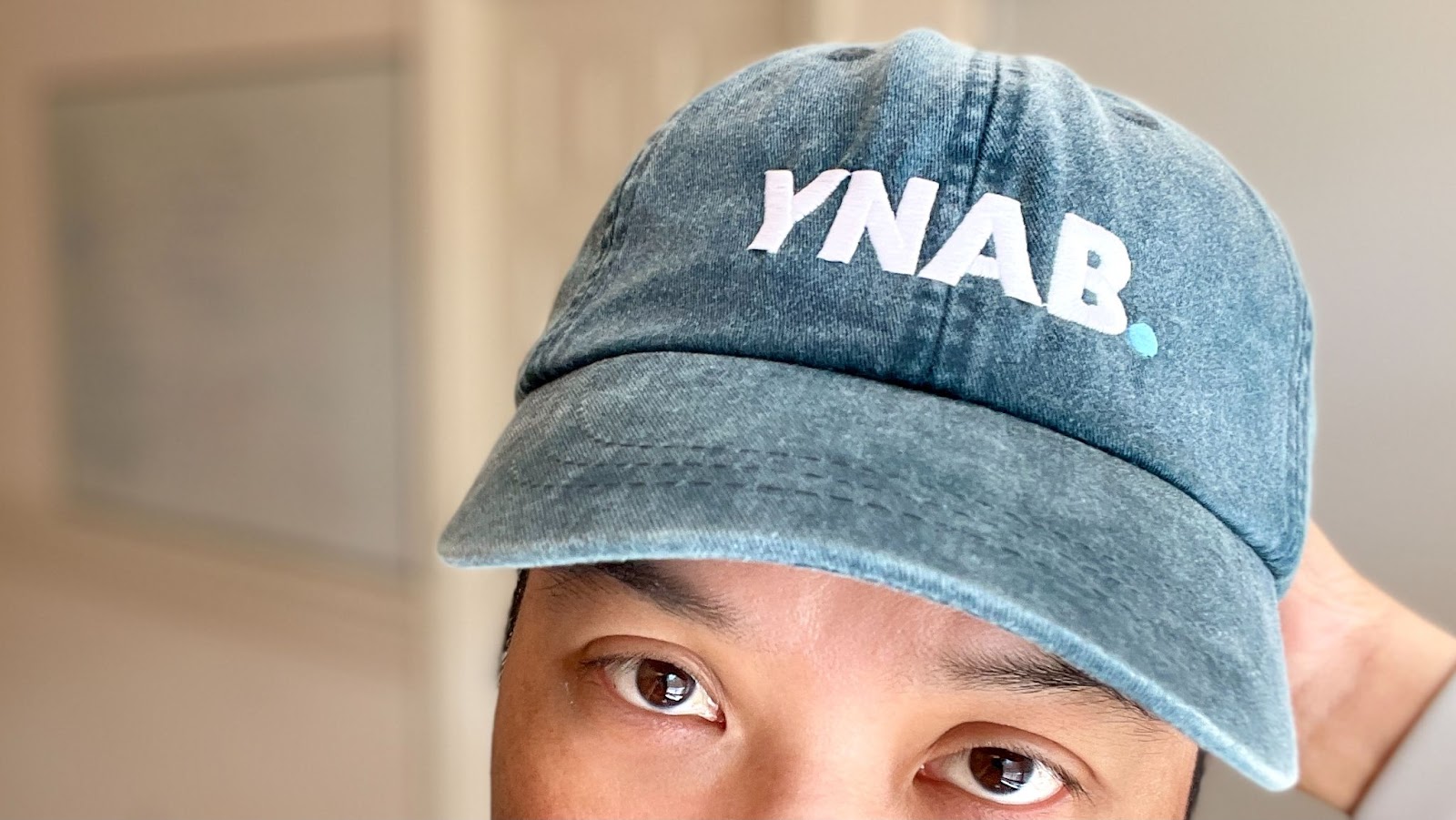 Daniel rockin’ his YNAB dad-hat.