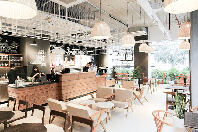 Nhiều quán cafe tận dụng thiết kế phong cách Bắc Âu