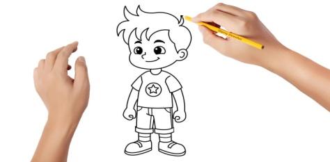 Como desenhar um menino - YouTube