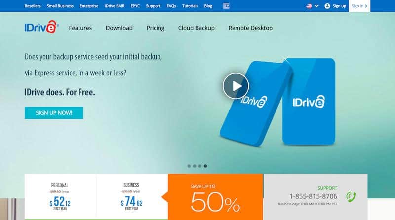 iDrive : stockage cloud et sauvegarde des données