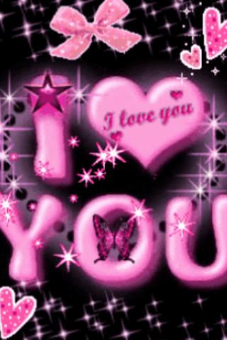 Download Pink I Love You Live Wallpaper apk