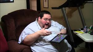 Image result for fat guy on phone