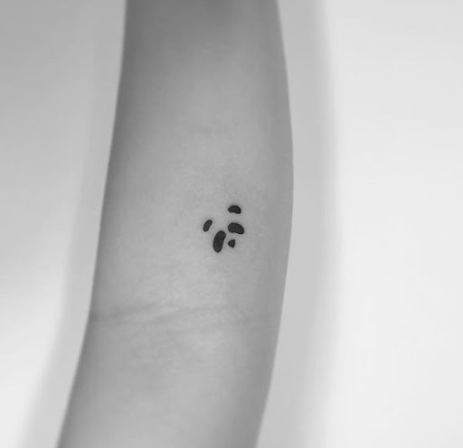 ลายสักหมีเล็กๆ