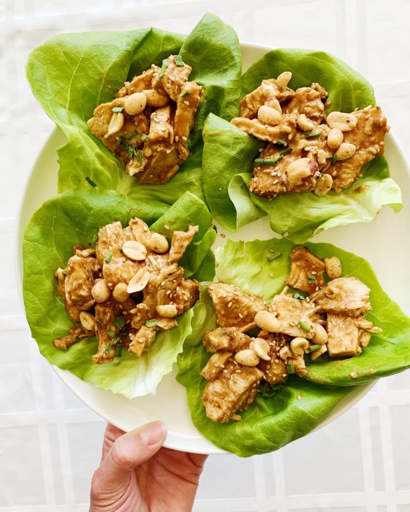 Peanut & Chicken Lettuce Wraps | 30-Minute Chicken Recipes