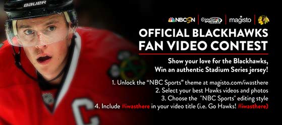 Chicago Blackhawks fan video contest example