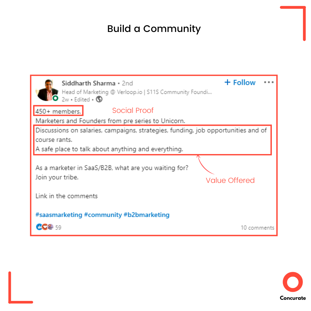 Content Marketing for SaaS build community