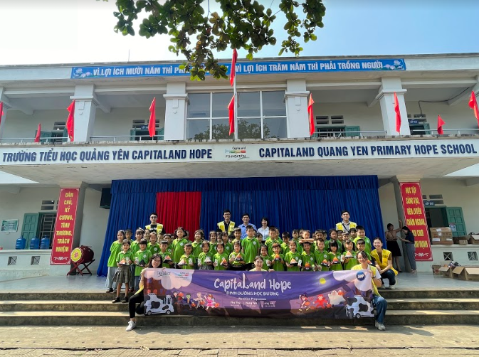  CapitaLand Development đóng góp hơn 2,8 tỷ đồng nâng cao đời sống cho 3000 học sinh tại Việt Nam