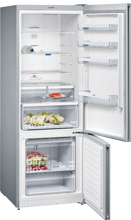 Холодильник Siemens KG56NVI30U с открытыми дверцами