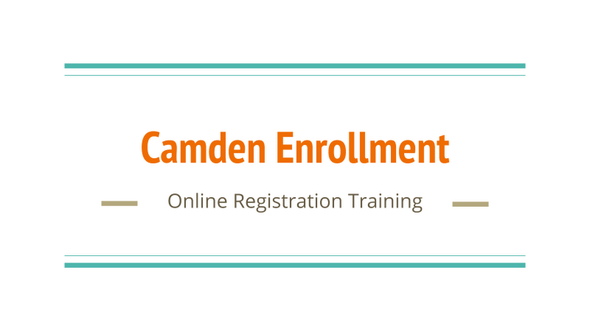 20-21 Online Registration Training Deck - School Staff