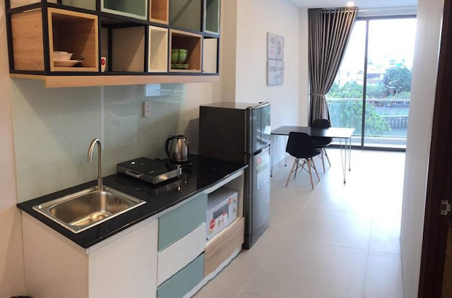Căn hộ 1 phòng ngủ ở Cù Lao có nhà bếp tiện nghi