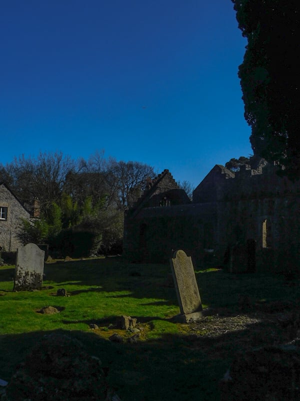 Old graveyard seen on a day trip from Dublin to Maynooth.