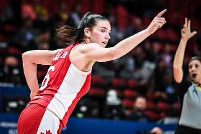 Bridget Carleton é a jogadora destaque do time canadense (foto: FIBA / Divulgação)