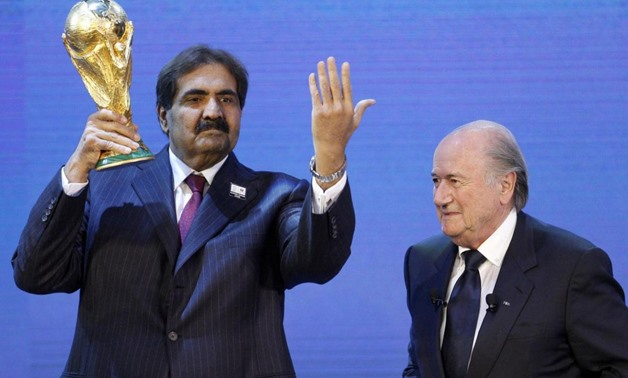 Qatar officials with FIFA officials