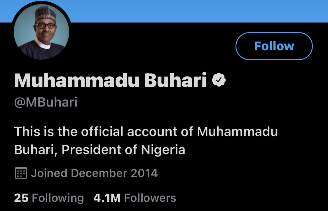 Twitter did not ban Buhari