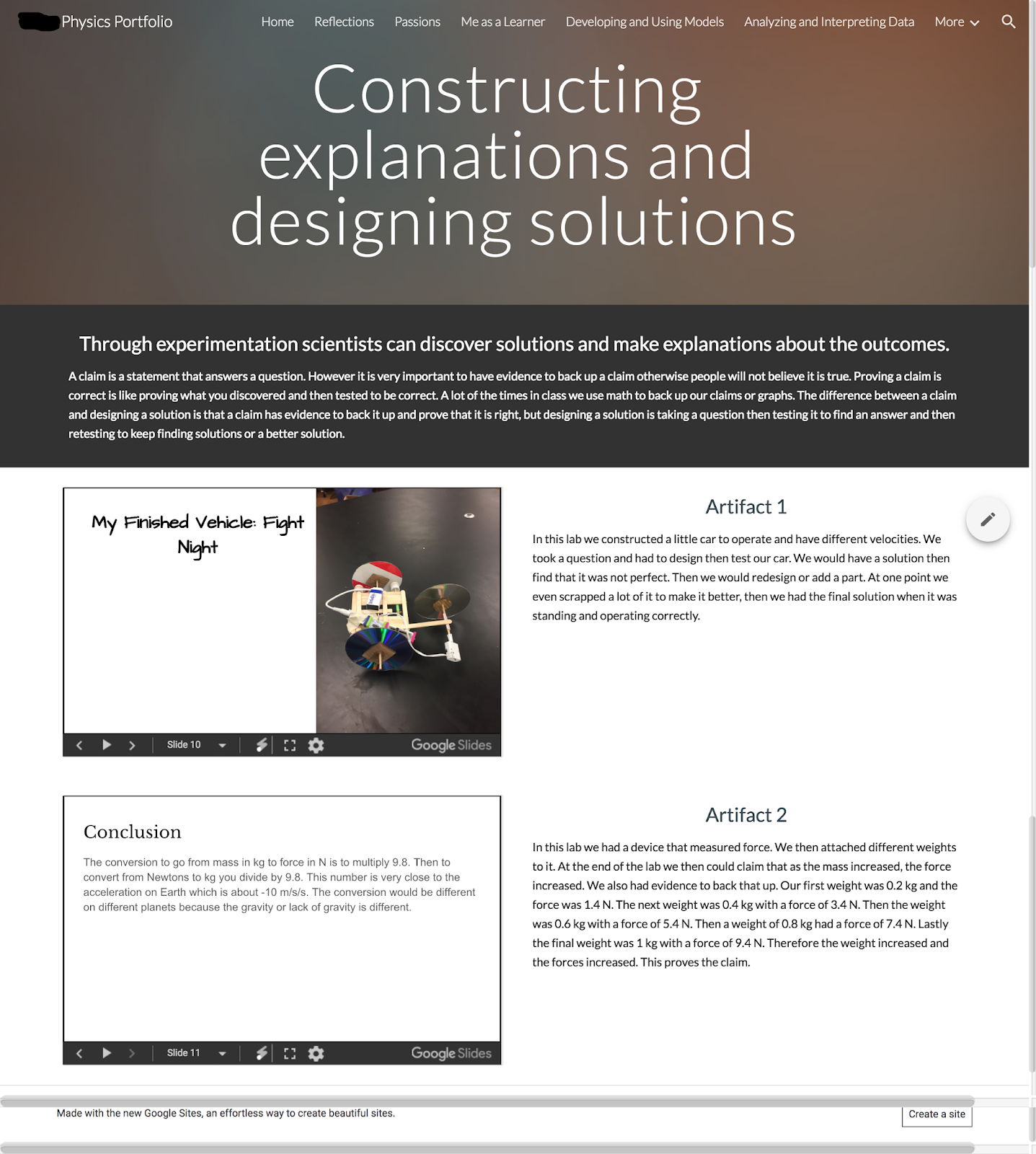 Alexa Physics Portfolio   Constructing explanations and designing solutions.png