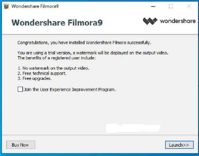 bước 6 cài đặt  Wondershare Filmora 2021