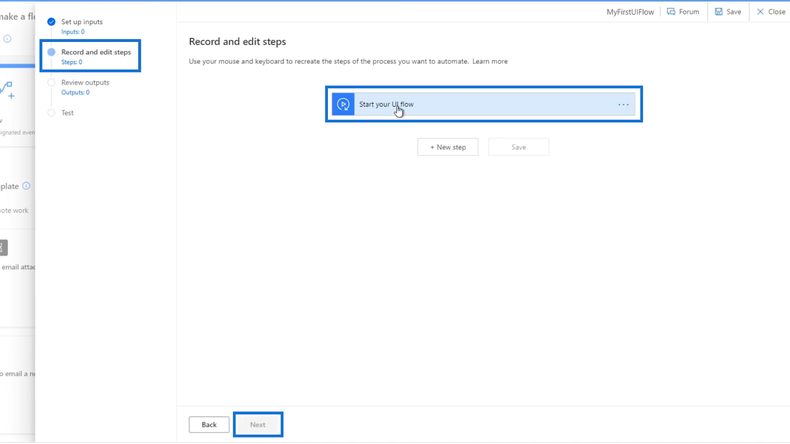 Power Automate UI flows