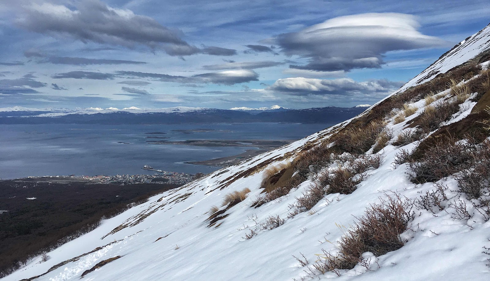 Views from Cerro del Medio trail. Ushuaia, Argentina