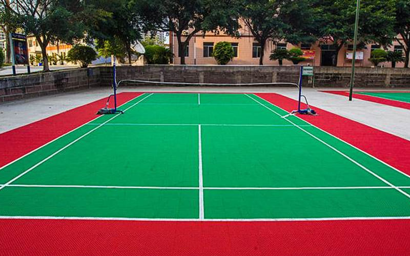 outdoor badminton court