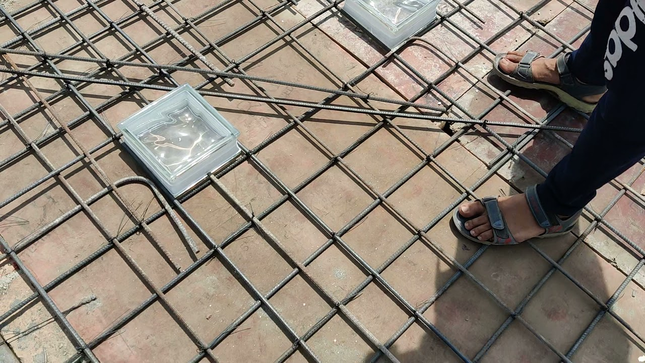 memasang glass blockdi dak
