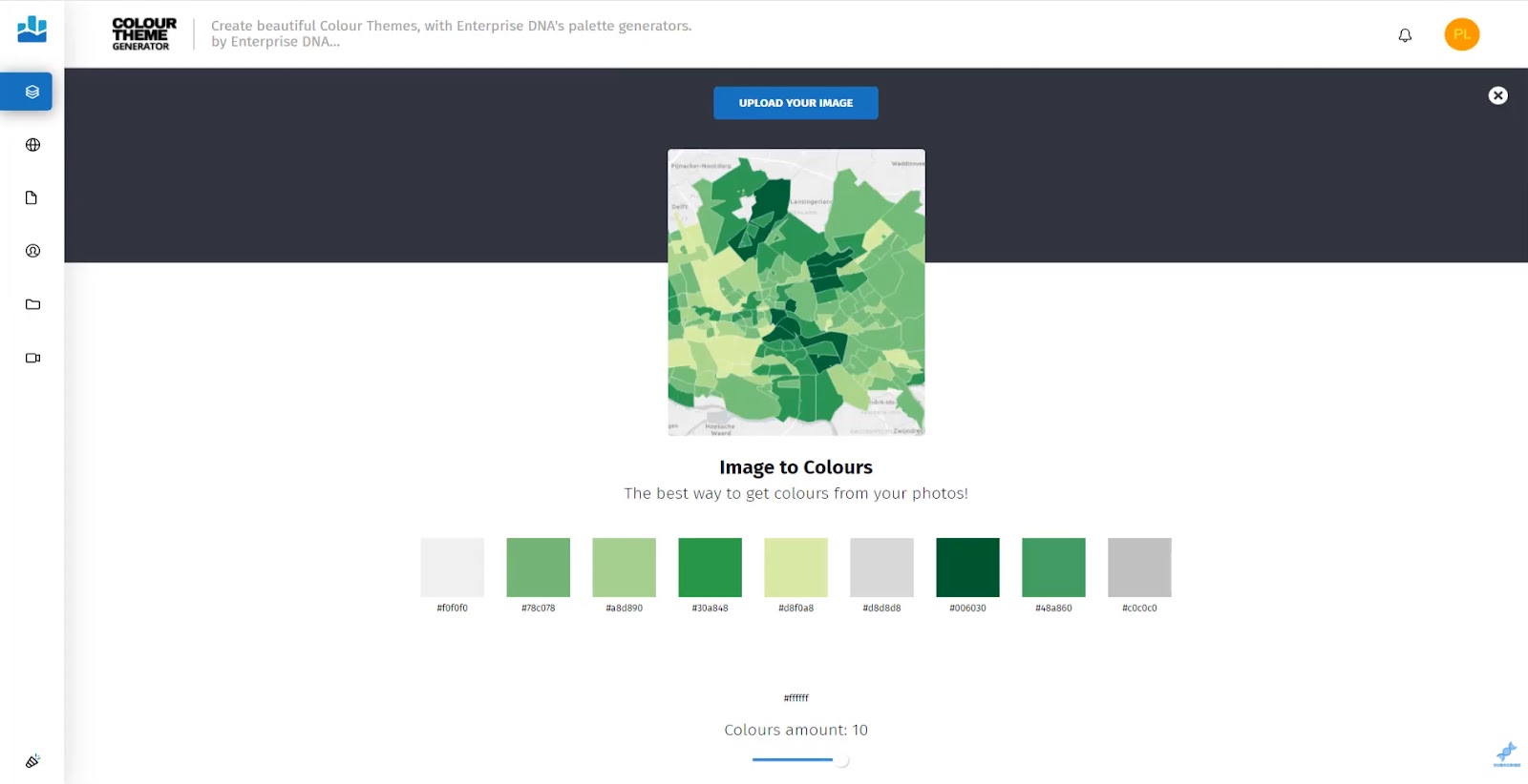 color table for Power BI Map Visual