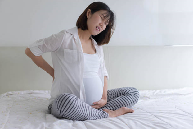 Боль в животе и поясничной области у беременной женщины