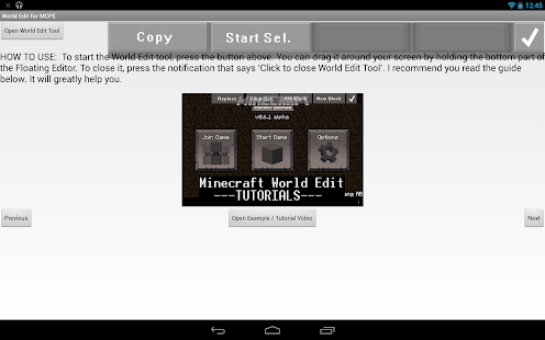 World Edit for MCPE apk Review