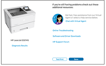  HP printer showing offline