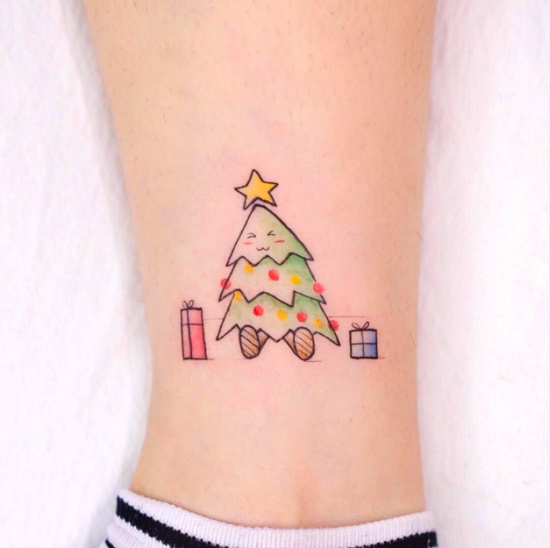 Childish Christmas Tattoo